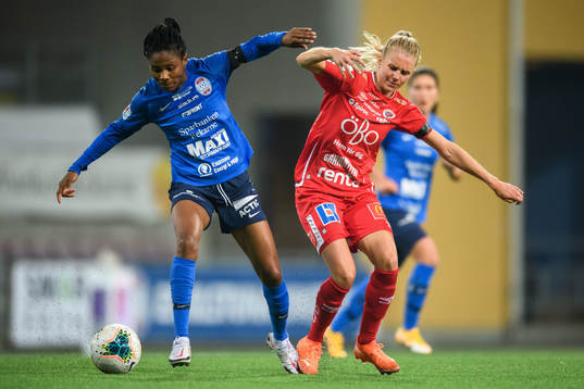 Eskilstunas Halimatu Ayinde och Örebros Sara Lilja Vidlund