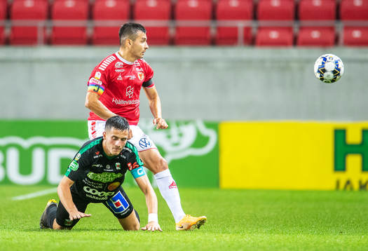 Kalmars Romário Pereira Sipião och Varbergs Astrit Selmani