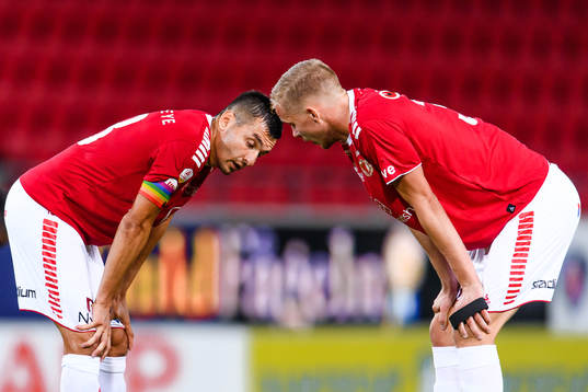 Kalmars Emin Nouri och Johan Stenmark deppar