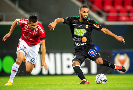 Kalmars Romário Pereira Sipião och Varbergs Junes Barny