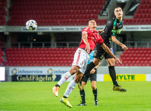 Kalmars Romário Pereira Sipião och Varbergs Jon Birkfeldt