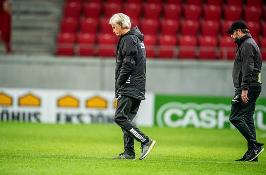 Kalmars tränare Nanne Bergstrand och Varbergs tränare