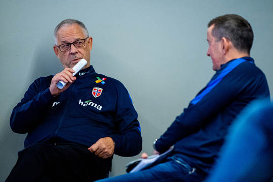 Lars Lagerbäck, head coach of the Norwegian national