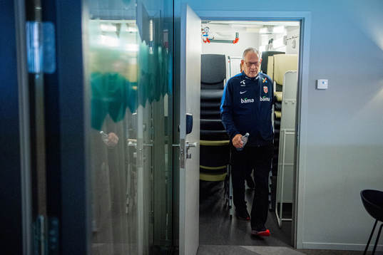 Lars Lagerbäck, head coach of the Norwegian national