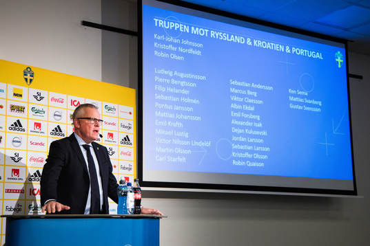 Janne Andersson, head coach of the Swedish national