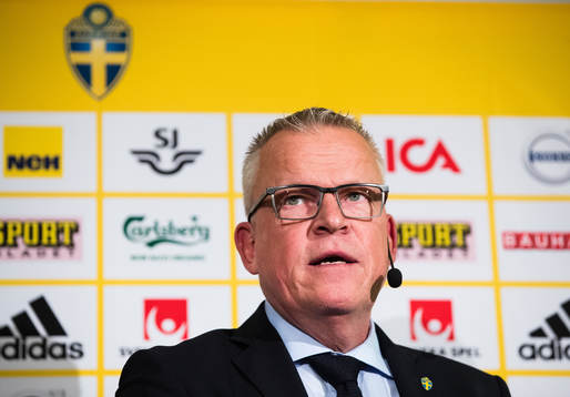 Janne Andersson, head coach of the Swedish national