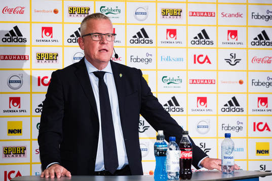 Janne Andersson, head coach of the Swedish national