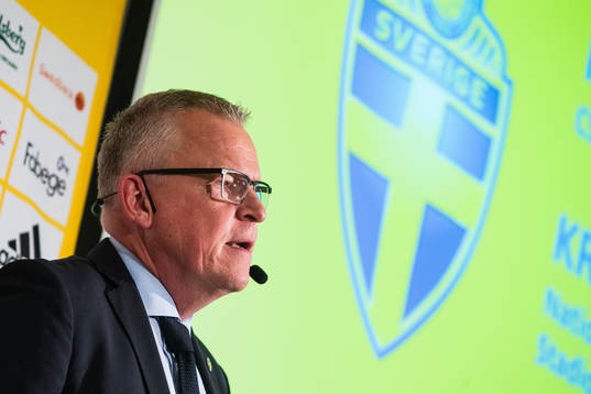 Janne Andersson, head coach of the Swedish national