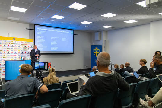 Janne Andersson, head coach of the Swedish national