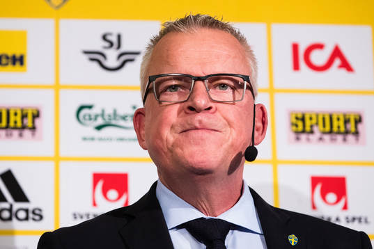 Janne Andersson, head coach of the Swedish national