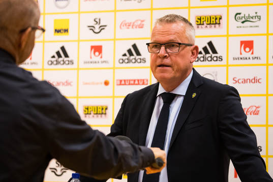 Janne Andersson, head coach of the Swedish national