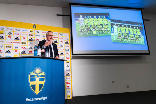 Janne Andersson, head coach of the Swedish national