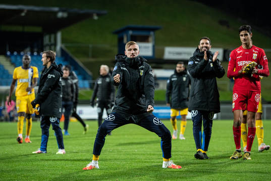 IFK Göteborg Sebastian Eriksson jublar