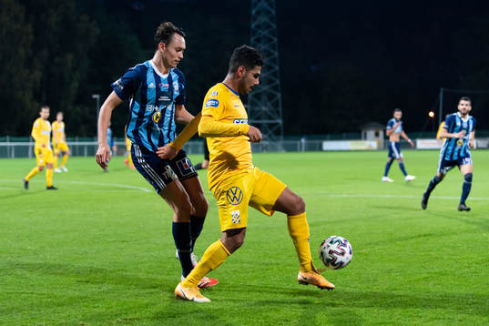 Husqvarnas Boris Bozic och IFK Göteborg Hosam Aiesh