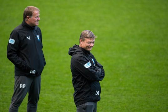Remy Reijnierse, assistant coach and Jon Dahl Tomasson,