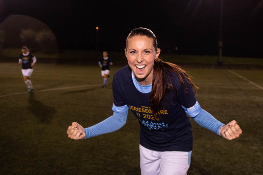 Malmö FFs Malin Gunnarsson jublar