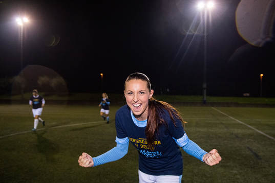 Malmö FFs Malin Gunnarsson jublar