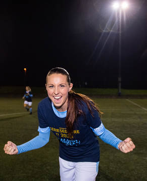 Malmö FFs Malin Gunnarsson jublar