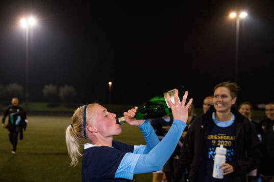 Malmö FFs Melina Skarström jublar