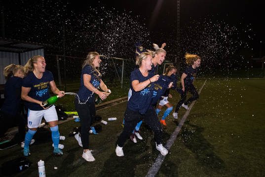 Malmö FFs Beatrice Andersson, Madeleine Hejde, Caroline