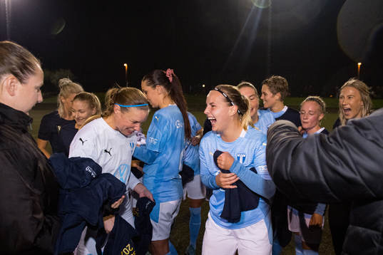 Malmö FFs Johanna Fredriksson jublar