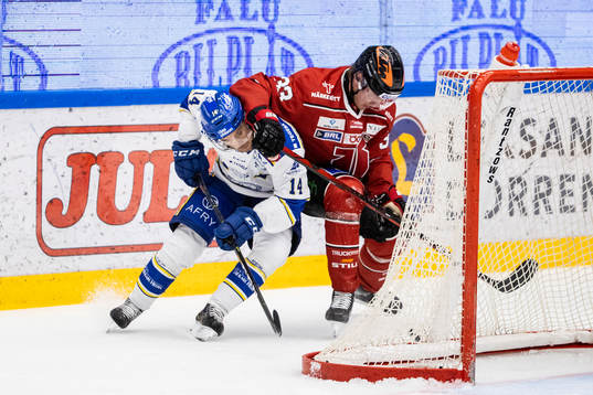 Leksands Oskar Lang och Örebros Christopher Mastomäki