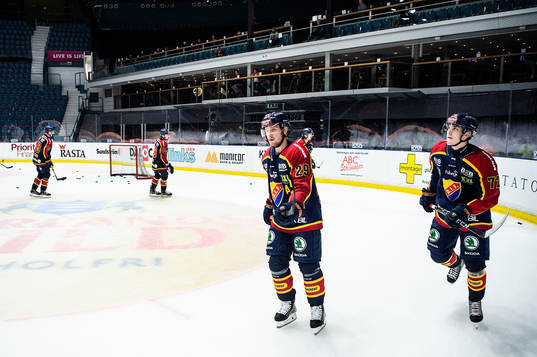 Djurgårdens Sebastian Strandberg och William Eklund