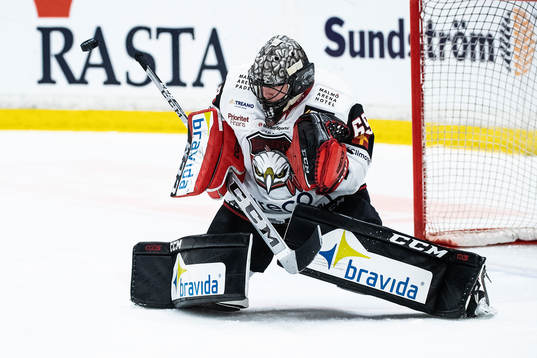 Malmö Redhawks målvakt Oscar Alsenfelt