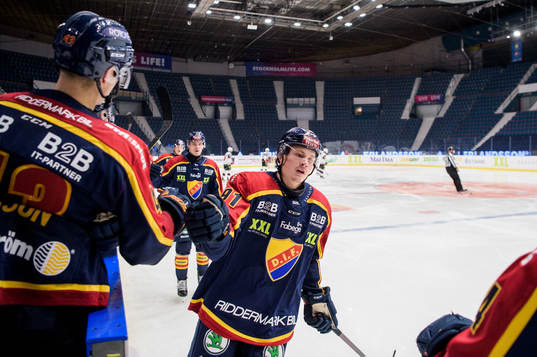 Djurgårdens Linus Andersson jublar