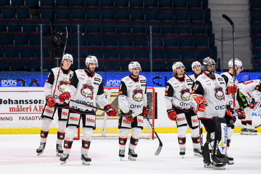 Malmö Redhawks spelare deppar