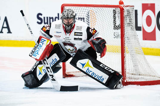 Malmö Redhawks målvakt Oscar Alsenfelt