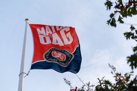 Växjös matchdag flagga före ishockeymatchen i SHL mellan
