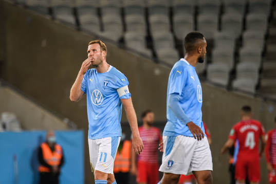 Ola Toivonen of Malmö FF looks dejected