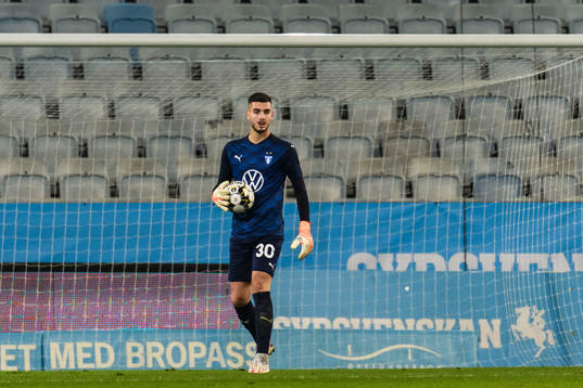 Goalkeeper Marko Johansson of Malmö FF