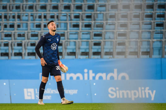 Goalkeeper Marko Johansson of Malmö FF looks dejected