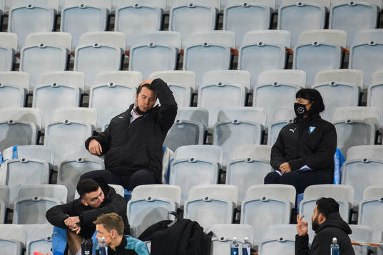 Head of sports of Malmö FF Daniel Andersson looks dejected