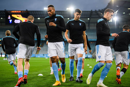 Isaac Kiese Thelin. Anel Ahmedhodzic and Sören Rieks of