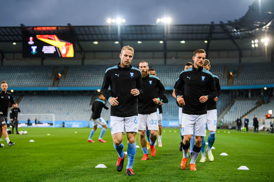 Oscar Lewicki and Sören Rieks of Malmö FF