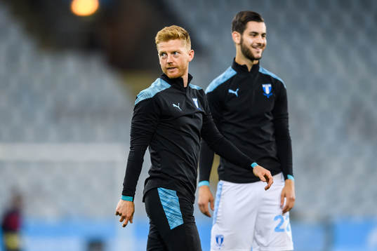 Anders Christiansen and Adi Nalic of Malmö FF