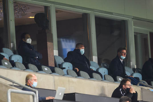 Chairman of Malmö FF Anders Pålsson in the stands