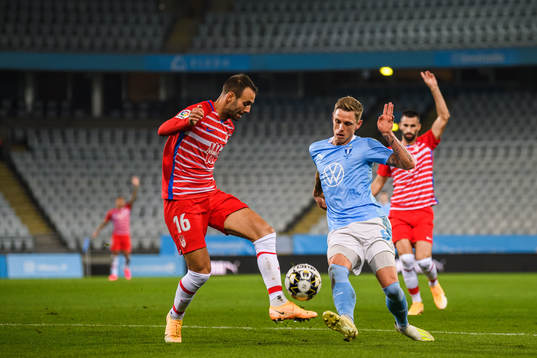 German Sanchez of Granada and Sören Rieks of Malmö FF