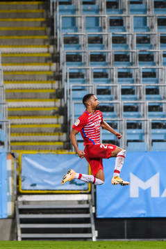Yangel Herrera of Granada celebrates his 1-3 goal
