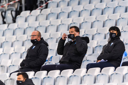 Head of sports of Malmö FF Daniel Andersson in the stands