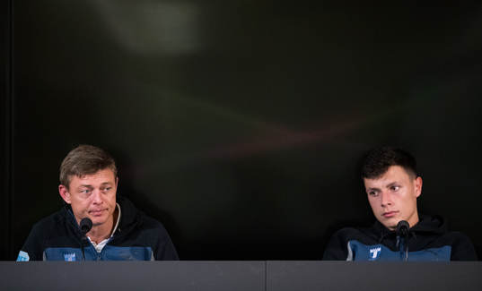 Jon Dahl Tomasson, head coach and Anel Ahmedhodzic of