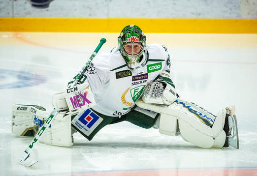 Färjestads målvakt Henrik Haukeland