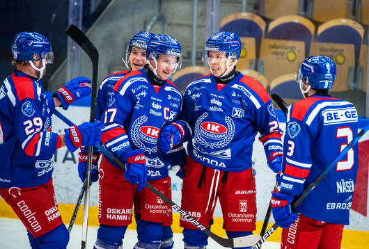 Oskarshamns Kim Strömberg jublar