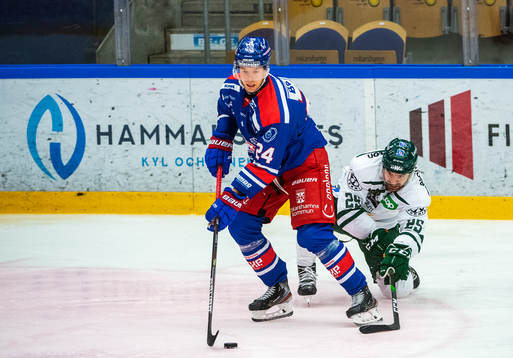Oskarshamns Kim Strömberg och Färjestads Martin Johansson