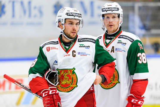 Moras Mattias Nörstebö och Adam Masuhr deppar