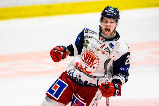 Västerviks Victor Öhman jublar