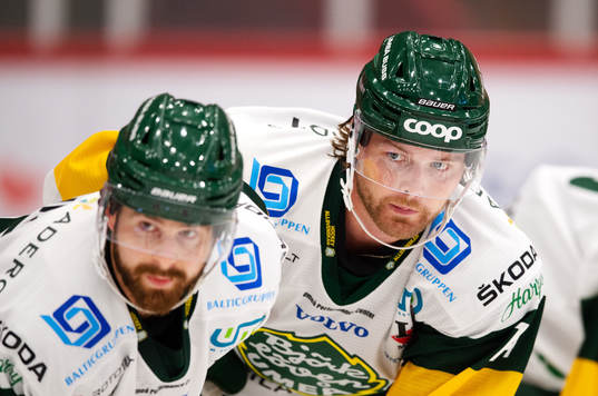 Björklövens Alex Hutchings och Zach Palmquist